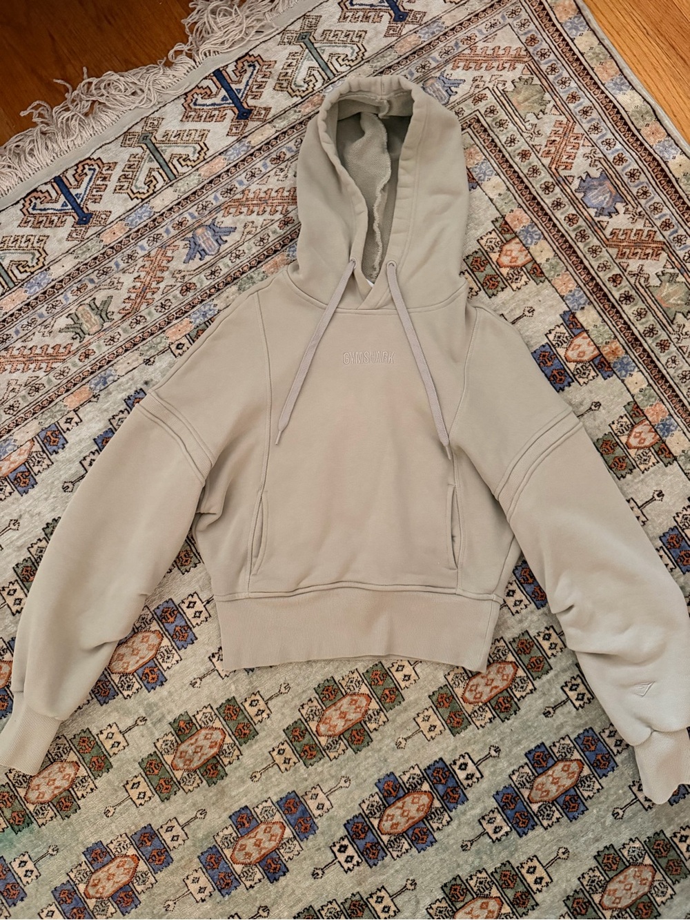 Gymshark Women's Cropped Hoodie - Oatmeal Beige